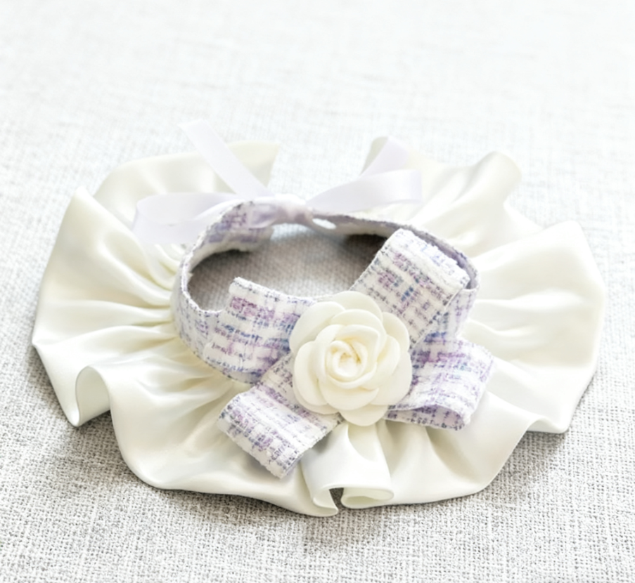 AC:Camellia flower pet collars
