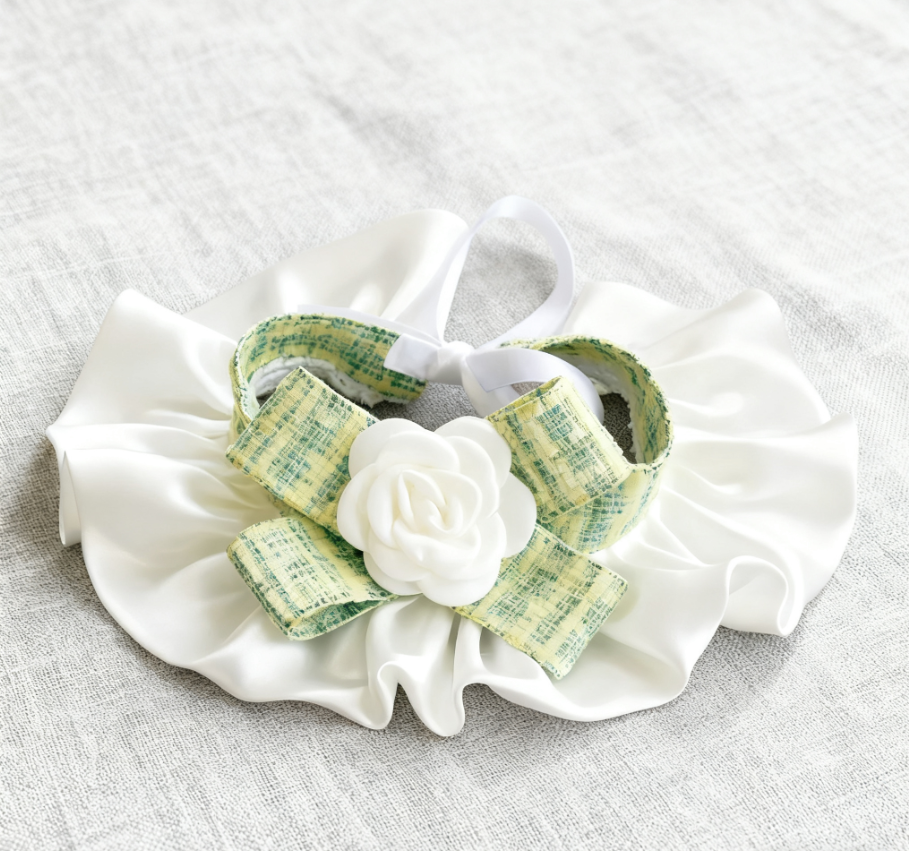 AC:Camellia flower pet collars